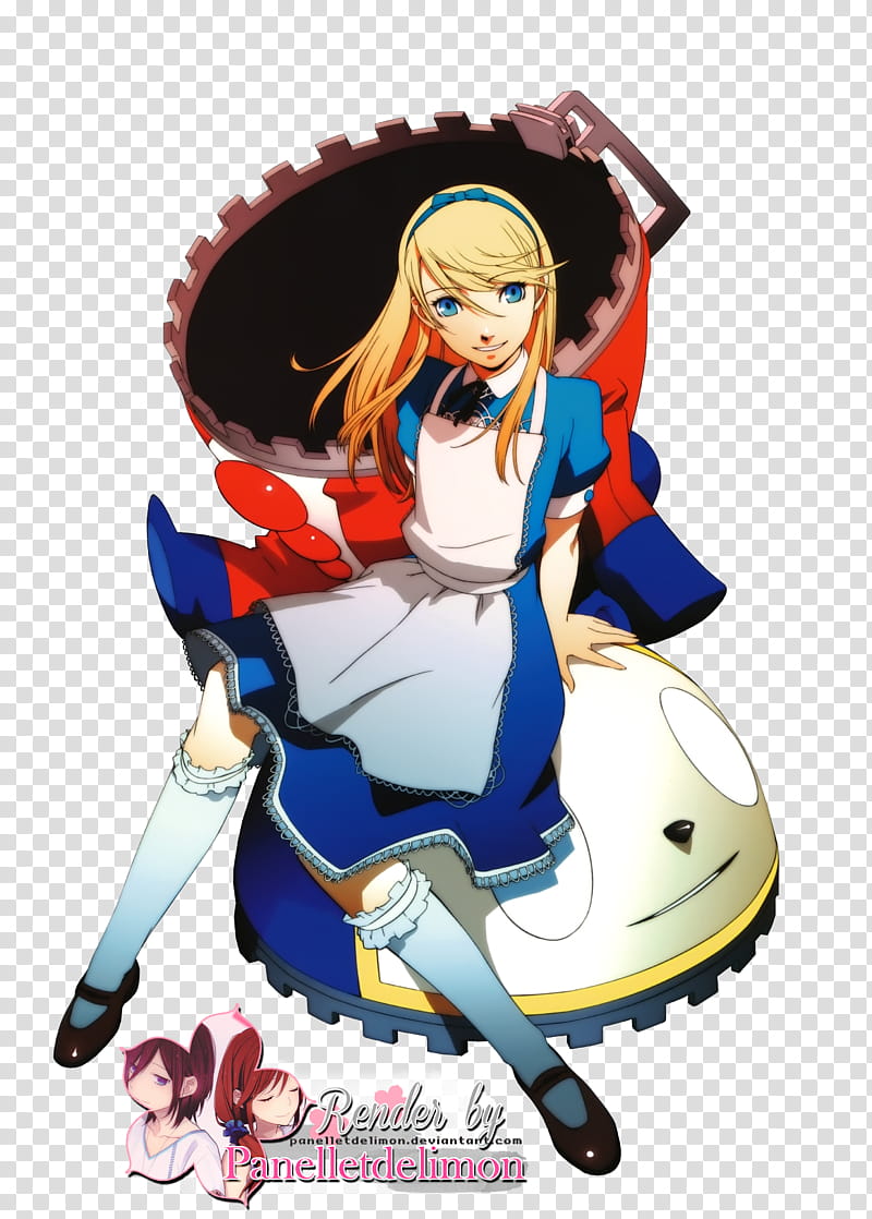 Render Persona  Teddie, anime female character transparent background PNG clipart