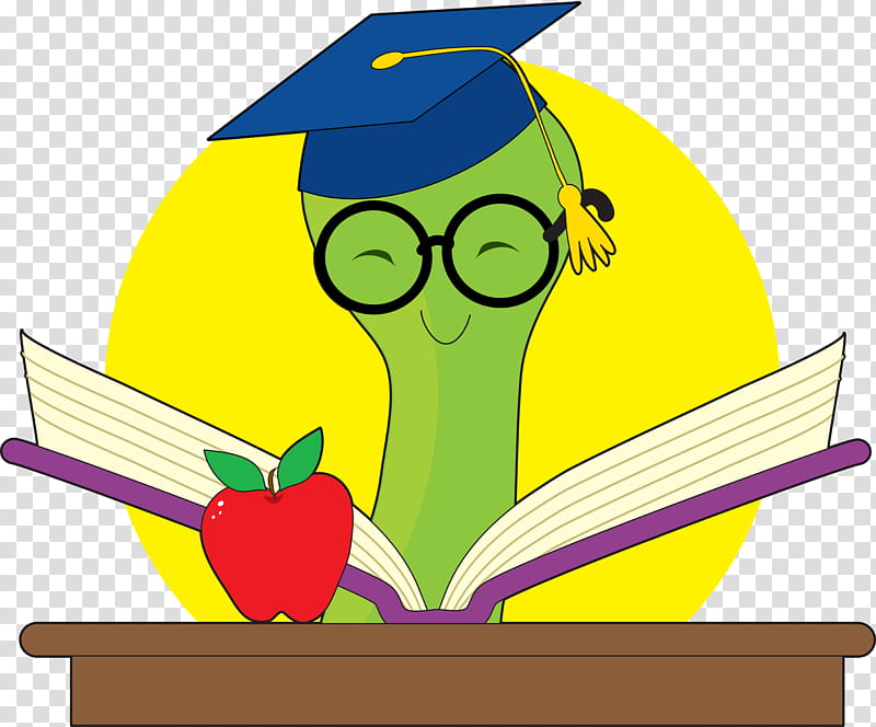 Book, Bookworm, Reading, Cartoon, Headgear, Happy transparent background PNG clipart