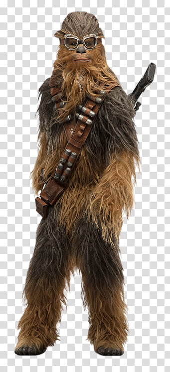Solo a star wars story Chewbacca with goggles transparent background PNG clipart