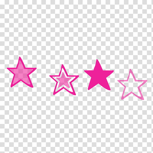 Corazones y estrellas en, four pink stars transparent background PNG clipart