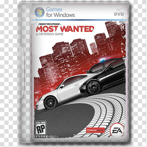 Need For Speed Most Wanted  Icon PC Game, Microsoft Windows Need For Speed Most Wanted case transparent background PNG clipart