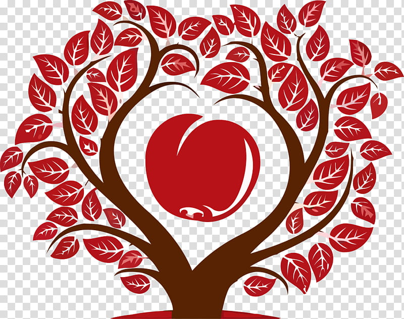 Valentine's day, Tu Bishvat Tree, Cartoon Tree, Abstract Tree, Heart, Red, Love, Valentines Day transparent background PNG clipart