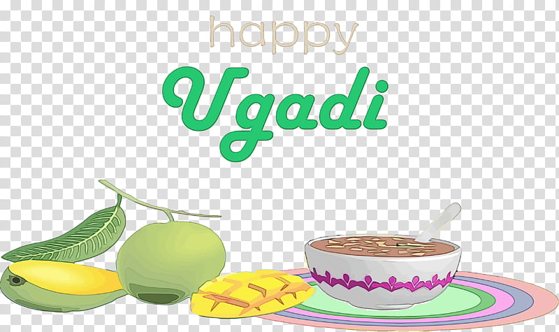 food superfood food group drink vegetarian food, Ugadi, Yugadi, Hindu New Year, Watercolor, Paint, Wet Ink, Natural Foods transparent background PNG clipart