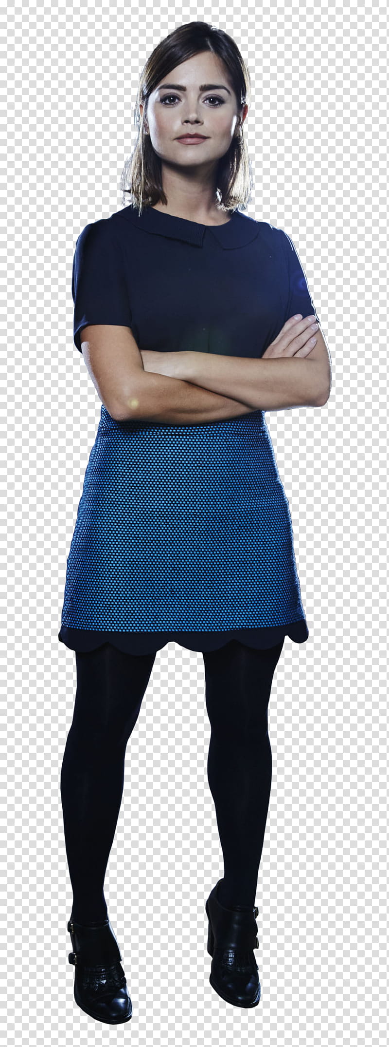 Jenna Coleman, woman across her hands transparent background PNG clipart