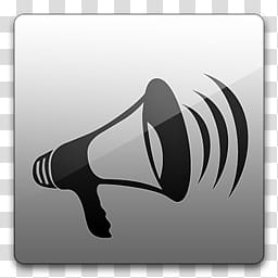 Glossy Standard Megaphone Icon Art Transparent Background Png Clipart Hiclipart