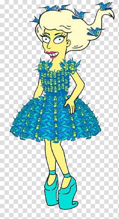 Lisa Goes Gaga, The Simpson illustration transparent background PNG clipart