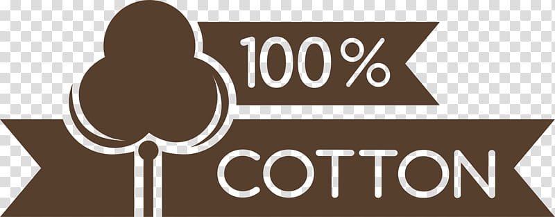 Cotton Text, Logo, Sign, Textile, Brown transparent background PNG ...