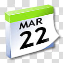 WinXP ICal, Mar  calendar illustration transparent background PNG clipart