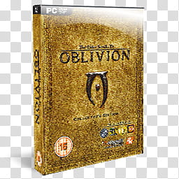 DVD Game Icons v, The Elder Scrolls IV Oblivion, Oblivion PC DVD game case transparent background PNG clipart
