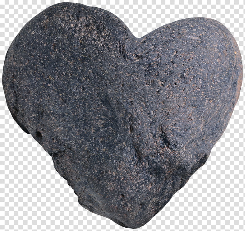 Stone Heart unrestricted , heart-shape gray stone transparent background PNG clipart