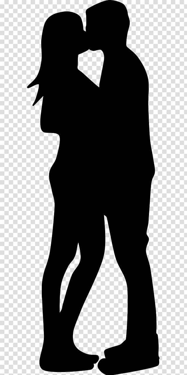 Kiss Love, Silhouette, Drawing, Couple, Romance, Standing, Male, Human transparent background PNG clipart