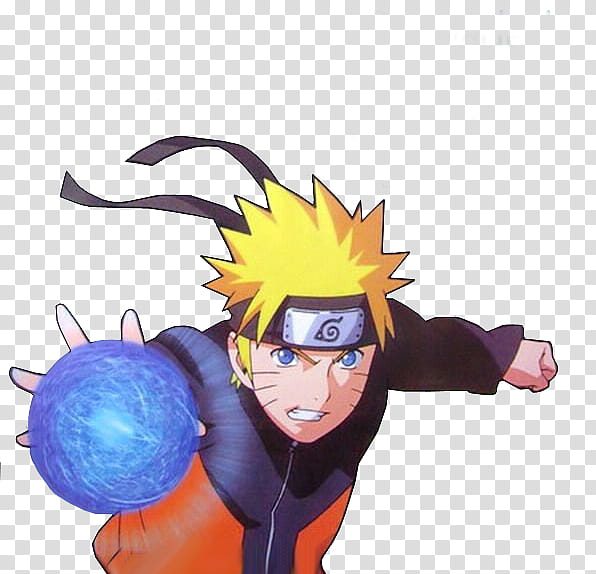 render Naruto, Naruto showing rasengan illustration transparent background PNG clipart