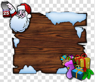 My Xmas rainy, Santa Claus with gift boxes transparent background PNG clipart