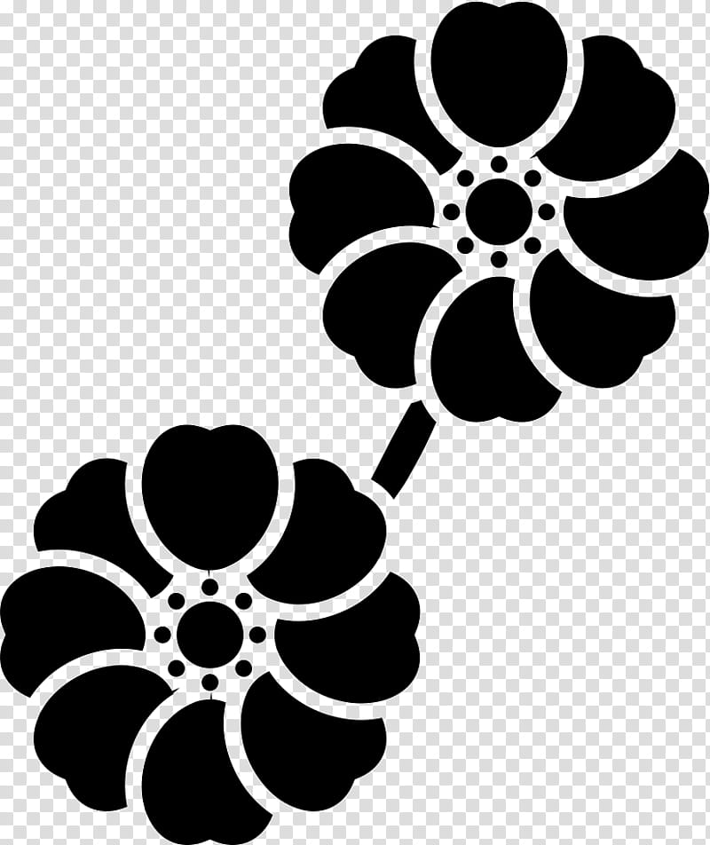 Floral Petal, Ikebana, Flower, Floral Design, Floristry, Blackandwhite, Plant, Symbol transparent background PNG clipart