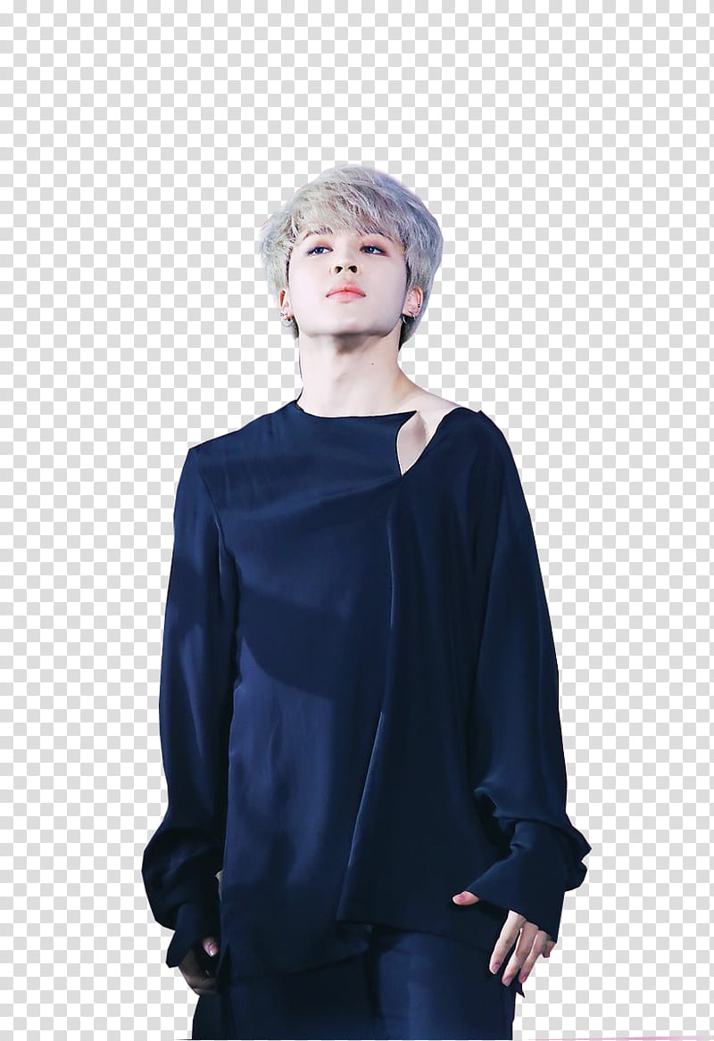 Jimin, man wearing black long-sleeved shirt transparent background PNG clipart