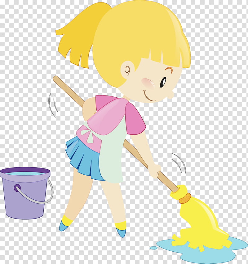 cartoon cleanliness, Watercolor, Paint, Wet Ink, Cartoon transparent background PNG clipart