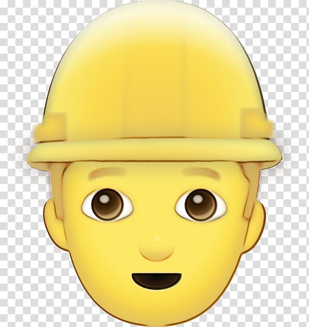 Hat, Hard Hats, Smiley, Yellow, Facial Expression, Helmet, Head, Personal Protective Equipment transparent background PNG clipart