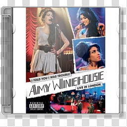 CD Case Collection A , AMY WINEHOUSE, I told you i was trouble_x- transparent background PNG clipart