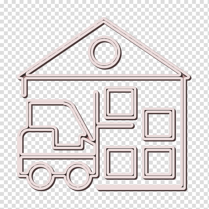 Logistics and delivery icon Warehouse icon, Line, Logo, Symbol transparent background PNG clipart