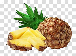 Summer , sliced of pineapple transparent background PNG clipart
