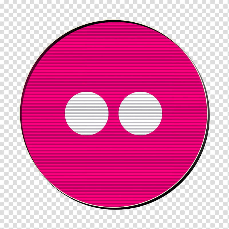 flickr icon ico icon media icon, Add Icon, Share Icon, Social Icon, Pink, Circle, Magenta, Oval transparent background PNG clipart