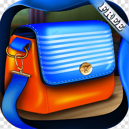 Orange, Bag, Handbag, Clothing Accessories, Fashion, Wallet, Game, Blue transparent background PNG clipart