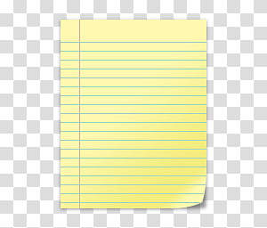 yellow notebook paper png