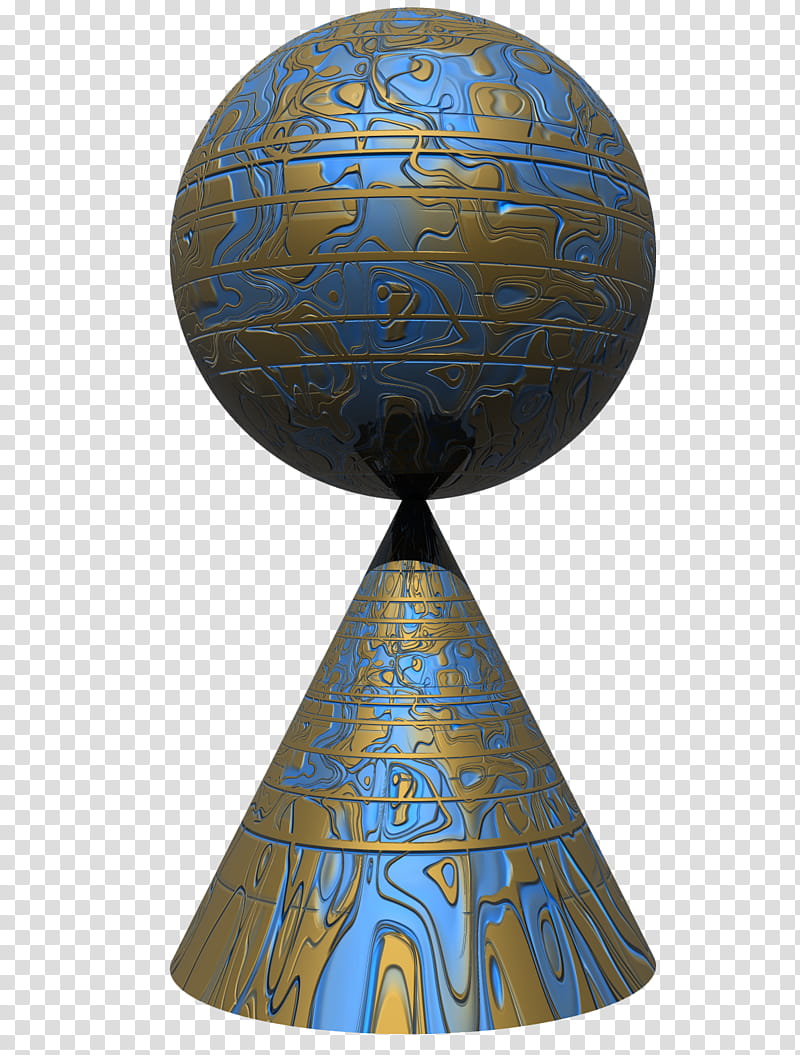 surreal syfi, blue and gold ball ornament art transparent background PNG clipart