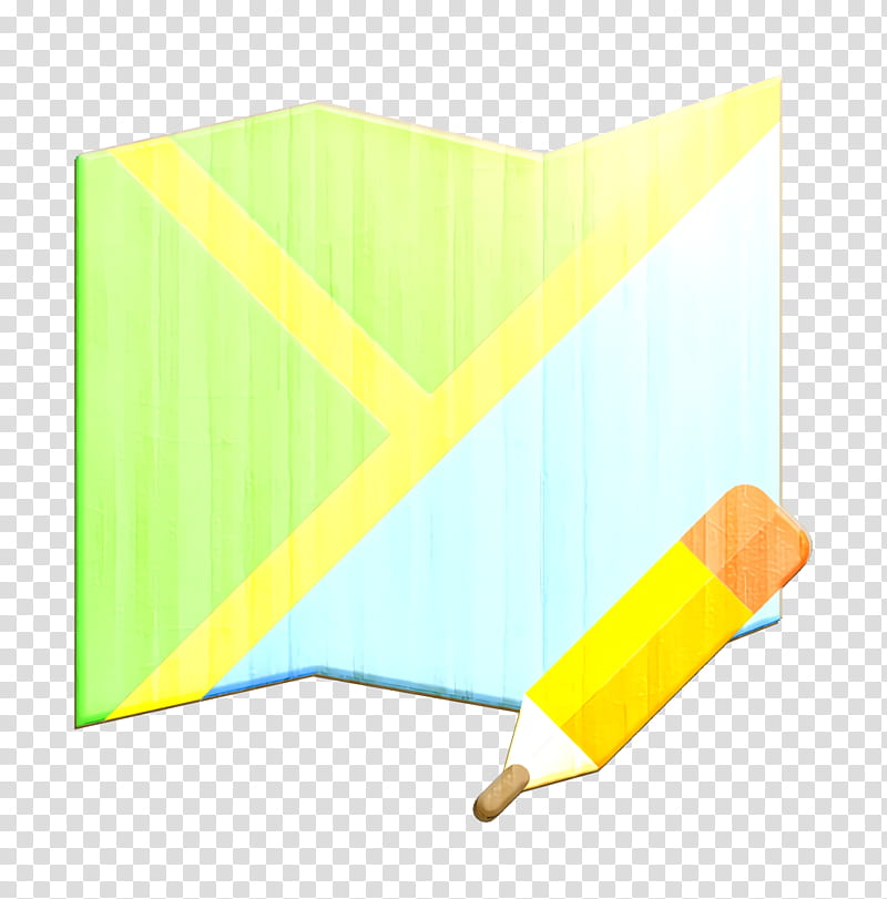 Interaction Assets icon Map icon, Yellow, Green, Text, Blue, Paper, Art Paper, Line transparent background PNG clipart