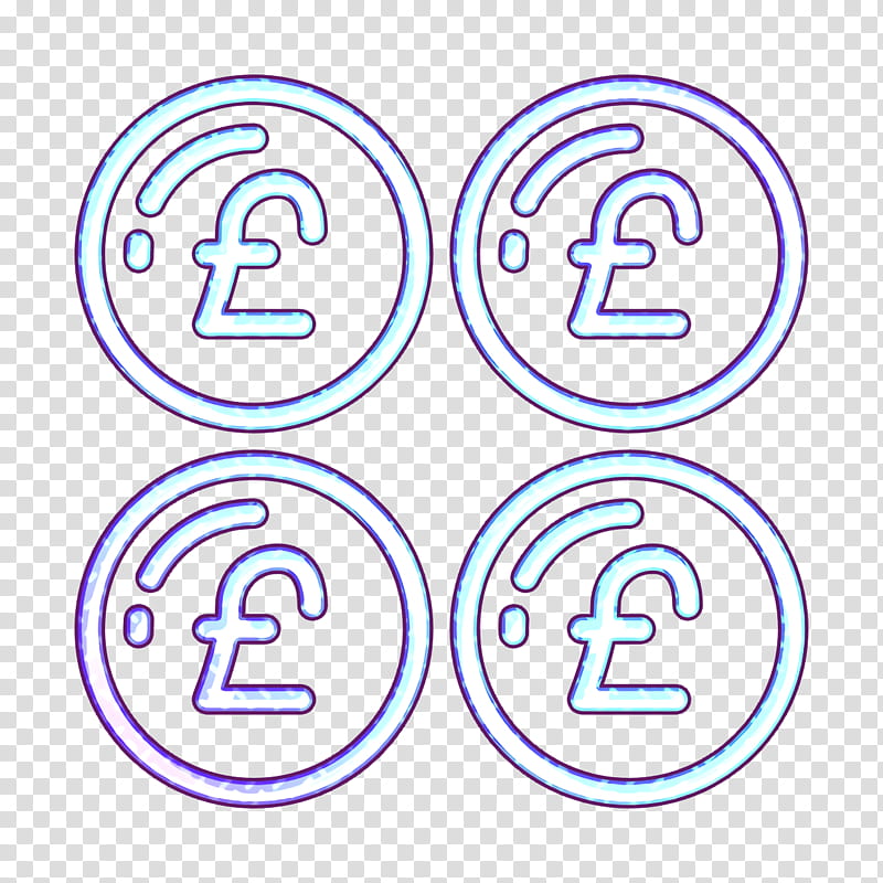 Money Funding icon Coin icon Pound icon, Text, Line, Electric Blue, Circle, Symbol transparent background PNG clipart