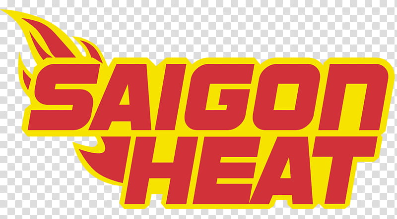 Basketball Logo, Saigon Heat, Ho Chi Minh City, Vietnam Basketball Association, Hanoi Buffaloes, Cantho Catfish, Text, Yellow transparent background PNG clipart