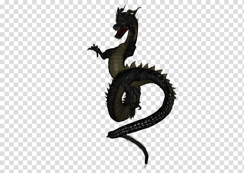 Asian Dragon , black dragon illustration transparent background PNG clipart