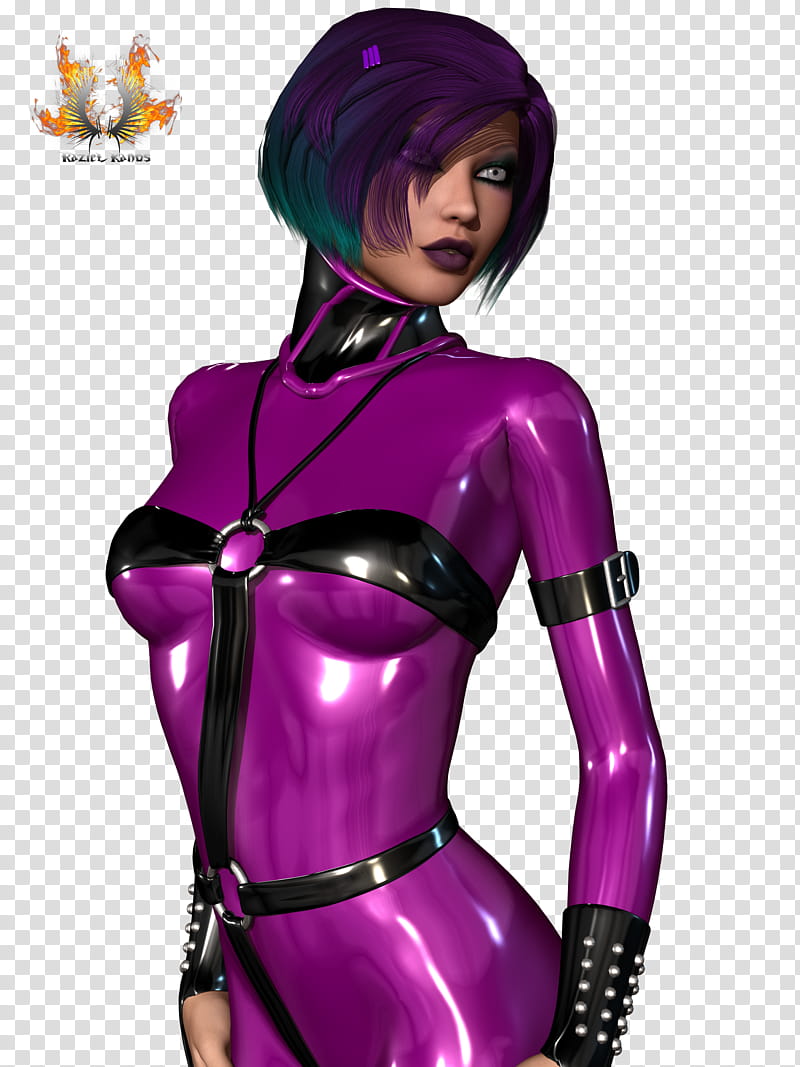 Latex Pinup , female character transparent background PNG clipart