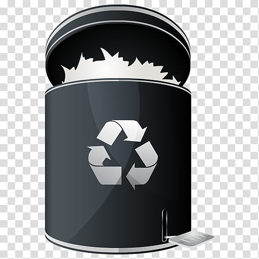 HP Dock Icon Set, HP-Recycle-Full-Dock-, Recycle Bin logo transparent background PNG clipart