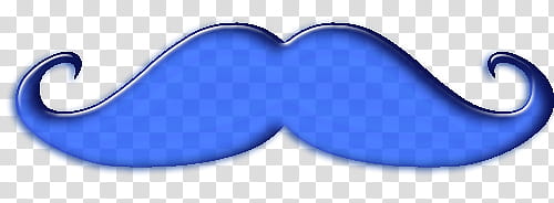 MOUSTACHES, blue mustache transparent background PNG clipart