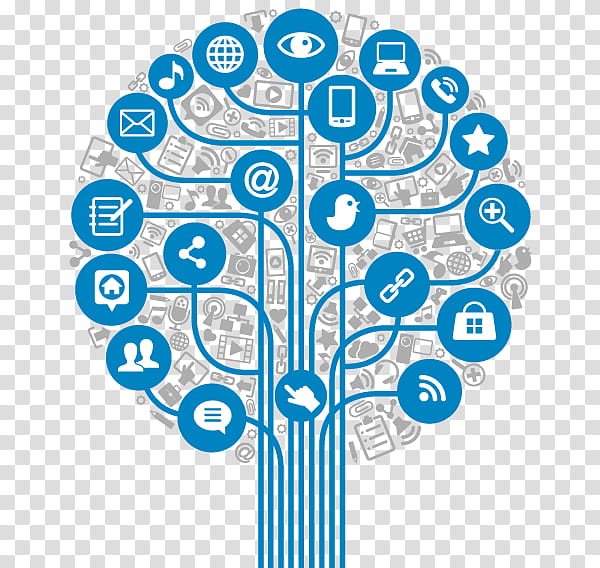Social Media Icons, Social Media Marketing, Advertising, Social Media Analytics, Social Network, Tree, Promotion, Business transparent background PNG clipart
