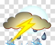 The REALLY BIG Weather Icon Collection, Partly_Cloudy_Heavy_Rain_Night_Lightning transparent background PNG clipart