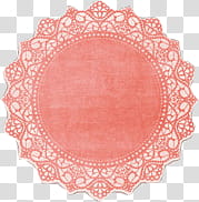 FILES, round red and white lace transparent background PNG clipart