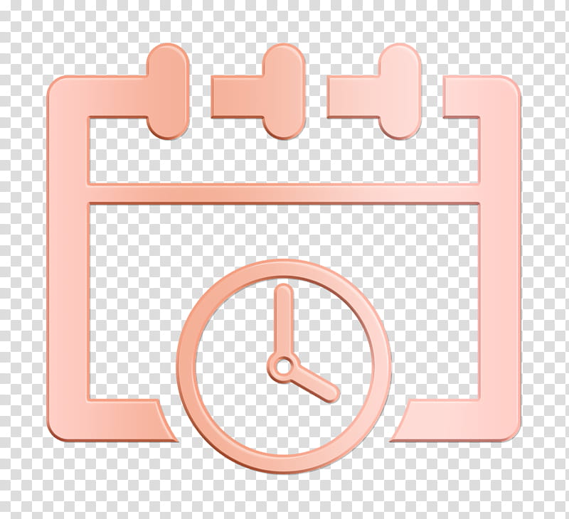 Meeting deadlines icon Calendar icon Office set icon, Business Icon, Pink transparent background PNG clipart