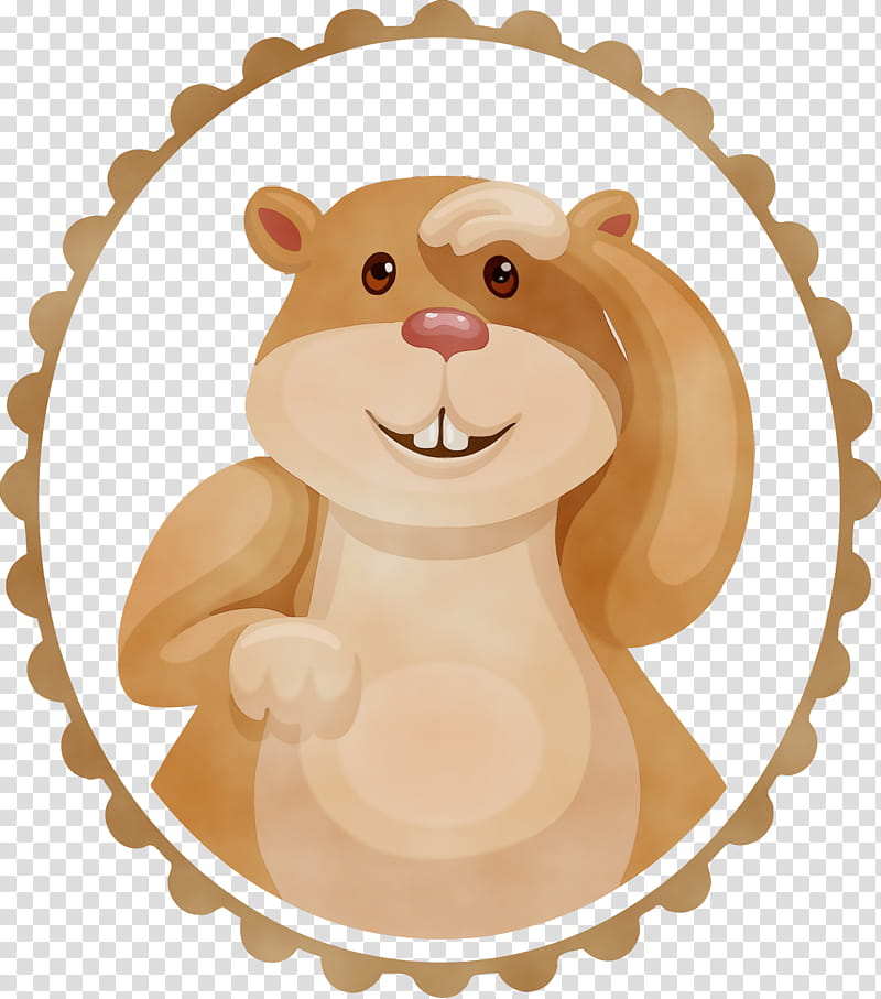 cartoon animal figure, Groundhog Day, Happy Groundhog Day, Spring
, Watercolor, Paint, Wet Ink, Cartoon transparent background PNG clipart