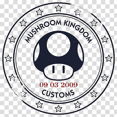 Mushroom Kingdom Customs, Mushroom Kingdom logo transparent background PNG clipart