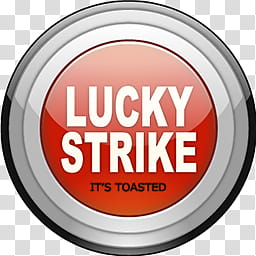 Lucky Strike Dock Icons, Lights x transparent background PNG clipart