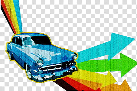 RETRO, blue car illustration transparent background PNG clipart