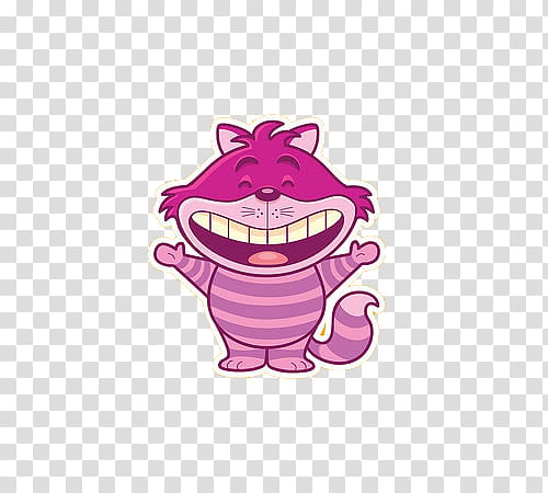 Cheshire Cat in Alice in Wonderland transparent background PNG clipart