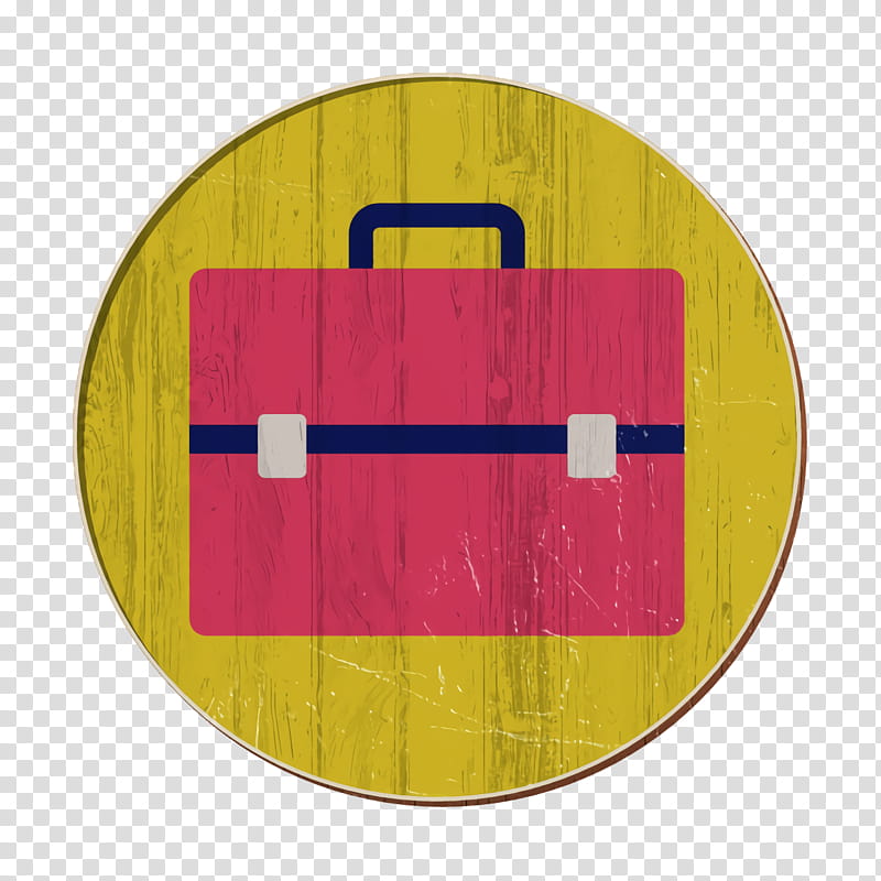 bag icon briefcase icon career icon, Documents Icon, Portfolio Icon, Yellow, Red, Circle, Flag, Symbol transparent background PNG clipart