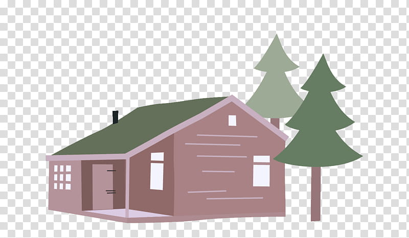 house home cottage shed roof, Tree, Conifer, Fir, Pine Family transparent background PNG clipart