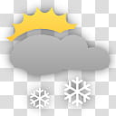 plain weather icons, , black, grey, and yellow snowflakes illustration transparent background PNG clipart