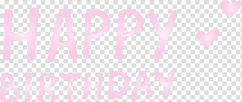 pink text font magenta violet, Happy birthday calligraphy, Watercolor, Paint, Wet Ink, Logo, Line transparent background PNG clipart