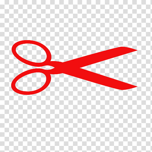 red scissors illustration transparent background PNG clipart