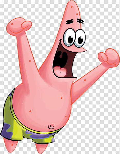 Yeeeey Patrick transparent background PNG clipart